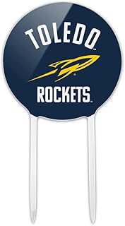 Acrylic University of Toledo Official Logo Cake Topper Party Decoration for Wedding Anniversary Birthday Graduation