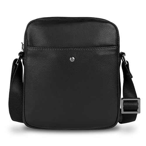 Sac à porter pour homme Bugatti au quotidien : petit sac bandoulière en cuir pour la vie urbaine