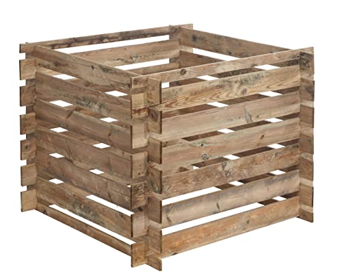 Composteur en Bois traité 71 x 100 x 100 cm MezzitoL - 520L -