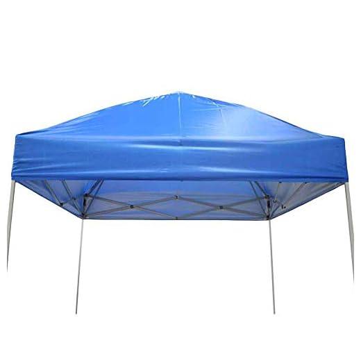 IMPACT CANOPY 021400003 Impact Quest, Fits 10' x 10' Slant Leg Pop Up, Blue Replacement Canopy Top