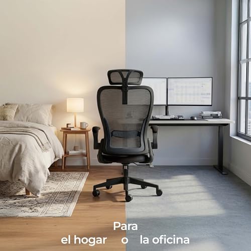 Miniatura 10 de Tervo Modelo U Silla De Oficina Plegable Para Espacios Pequeños Silla De Juego Para Adultos Y Niños Silla De Ordenador De Malla Ergonómica Para Dormitorio
