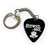 Fleetwood Mac Guitar Pick Plektrum Logo Keyring (BW)