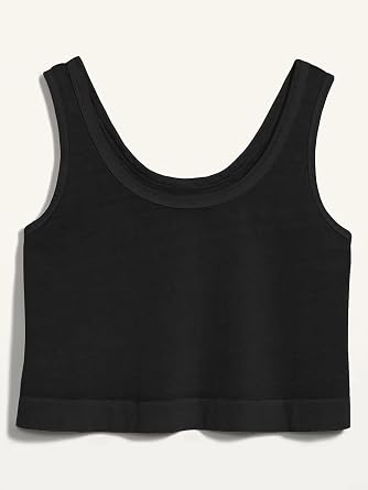 Aoysky Womens Cotton Crop Tops Casual Loose Tank Top Sleeveless Basic Cropped Athletic Yoga Workout Shirt