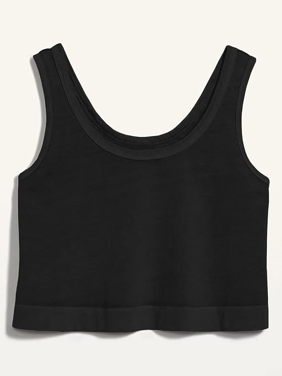 Aoysky Womens Cotton Crop Tops Casual Loose Tank Top Sleeveless Basic Cropped Athletic Yoga Workout Shirt