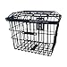 Vaveren Bicycle Front Rear Basket Bin Universal Mount Rear Storage Basket with Lid Cargo Carrier for Riding Luggage Outdoor Accessory