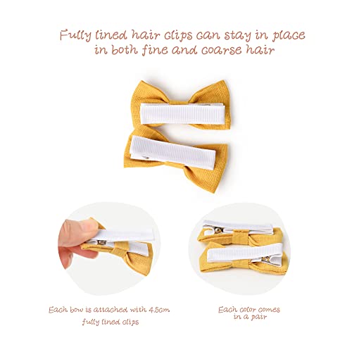 Prohouse 40 Pcs Baby Girls Hair Clips Fully Lined Non Slip For Infant Fine Hair Bows Barrettes For Toddlers Kids Children #TOP2