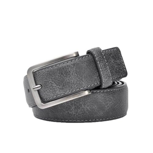 AMSLSIU Cintura All-match Morbido elastico per pantaloni Cintura in ecopelle Cinture durevoli Uomo Accessori per abbigliamento per adulti Lavoro a casa, Grigio, 120 cm