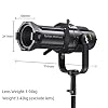 Godox VSA-19K Optical Snoot Projector Attachment with 19 Projection Lens, Spotlight Modifier for Bowens Mount LED Light, Compatible with Godox SL100Bi, LA200Bi, SL300III, Aputure Amaran, NEEWER FS230