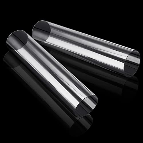 Image of 2PCS Acrylic Tube 3'' (75mm) OD x 2mm Wall Thickness Clear Plastic Pipe Tube 15.5'' Length Clear PVC Pipe Round Polycarbonate Tubing Chemical Resistant