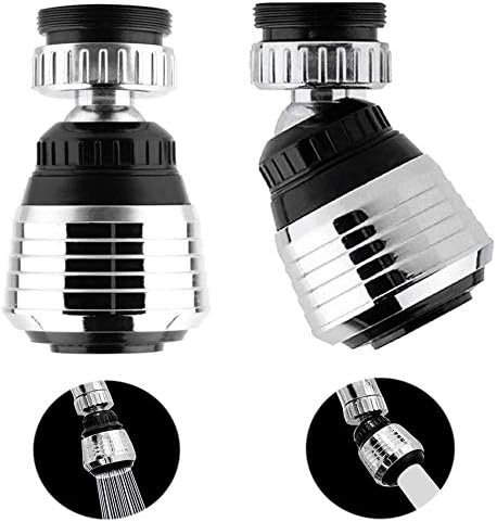 2PCS 360 Degree Swivel Faucet Aerator Deluxe Water Saving Faucet Sprayer Water Saving Bubbler Pressurized Faucet Filter Kitchen Accessories