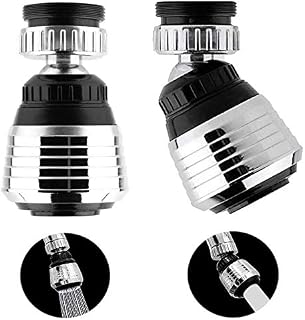 2PCS 360 Degree Swivel Faucet Aerator Deluxe Water Saving Faucet Sprayer Water Saving Bubbler Pressurized Faucet Filter Kitchen Accessories