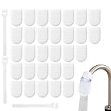 Wasserfilterbeutel | 30 Stück Wasserhahnfilter-Baumwollbeutel | Wasserhahnfilter für Küchenspüle | Wasserhahn-Baumwollfilter | Spritzwassergeschützte, gefilterte Hülle für Rost, Schlick und Sedimente