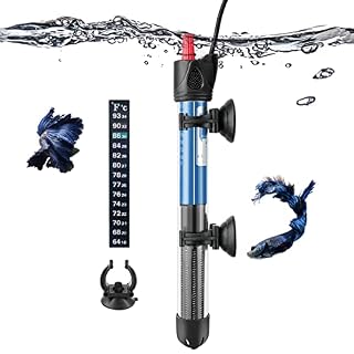 PYPABL chauffage d’aquarium 50W en verre de quartz, 20 cm