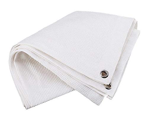 Garten Sonnenschutznetz Schattiernetz,85% Beschattungsnetz,Weiß Sichtschutz Mit ösen,für Outdoor Terrasse Pflanze Gewächshaus,2x3m 3x3m 5x5m 6x8m 6x10m 7x12m 8x10m 9x9m 10x15m 10x20m Cover