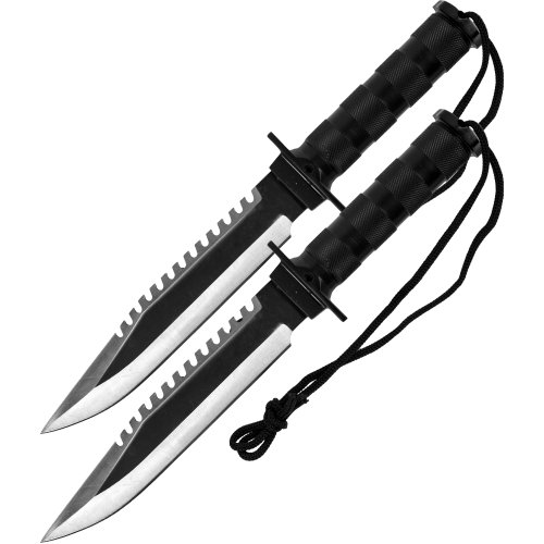 Whetstone Cutlery 'The Frontiersman' Survival Knives And Kits With Sheath, Pack Of 2 #TOP11