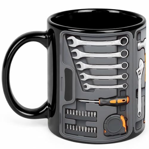 Milianquill Mechanic Dad Coffee Mug 11oz Toolbox Design