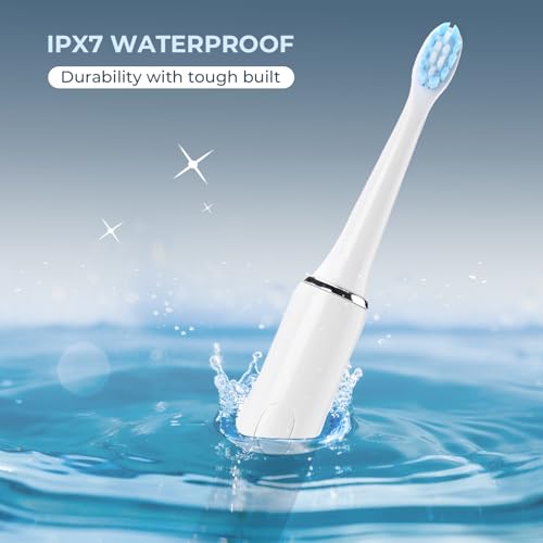 Image of beatXP Vista Sonic Electric Toothbrush for Adults with 2 Brush Heads & 5 Cleaning Modes | Rechargeable Electric Toothbrush | 30000 strokes /min with Long Battery Life (White)