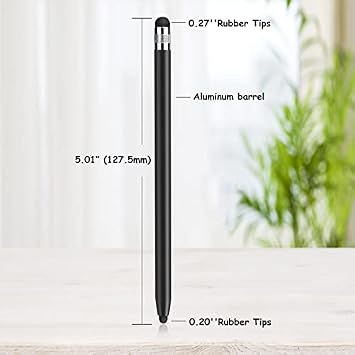 Digiroot 4-Pack Stylus for Touch Screens + 28 Pieces Rubber Replacement Tips