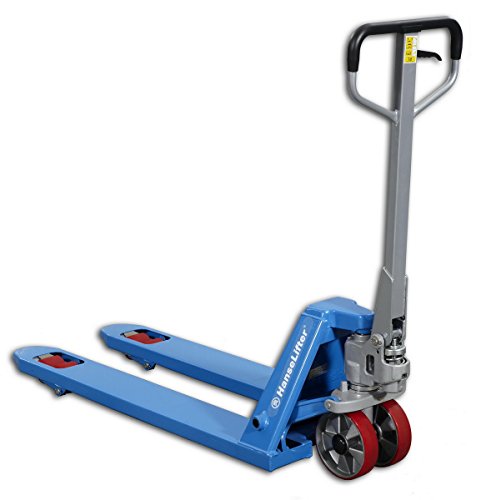 HanseLifter Hubwagen BF-SL mit Speedlift| Tragkraft 2500 kg | Gabellänge 1150 mm | Handhubwagen | Gabelhubwagen |Schnellhub, Lichtblau Cover
