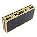 Barber Tool Travel Case Hairdresser Salon Clipper Trimmer Holder Organizer Box Tool Case with Lock, Hair Styling Cutting Kit for Clipper Shears Combs Cosmetics Salon Beauty Supplies Gold