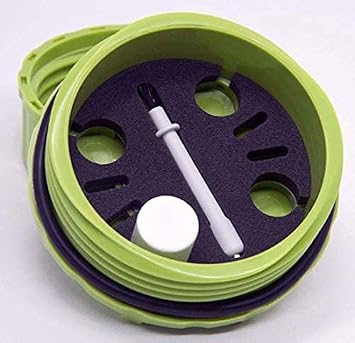 Hearing Device Protection Case - Crush & Water Resistant Hard Case for Storage and Protection of Aids, Batteries, and Other Devices (Lime Green)