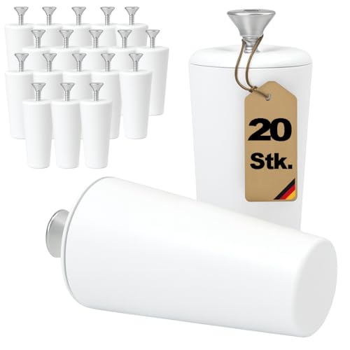markiso® Rolladenstopper Weiß geschlossen [20 Stück] Wespenschutz, Rollladen Anschlagstopper 40 mm inkl. Schraube & Dichtung - Rollostopper für Rollo & Jalousie - Ersatzteile & Zubehör für Rolladen