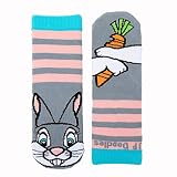 JP DOoDLES Puppet Socks - Funny Novelty Animal Socks - Kids Crazy Silly Socks - Boys or Girls Fun So