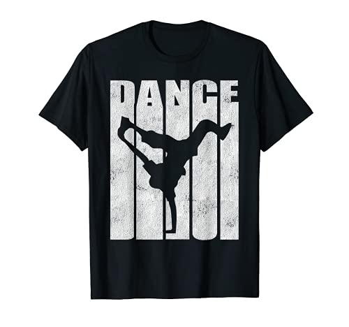 Camiseta de baile Hip Hop Retro Image Breakdance B-Boy Camiseta