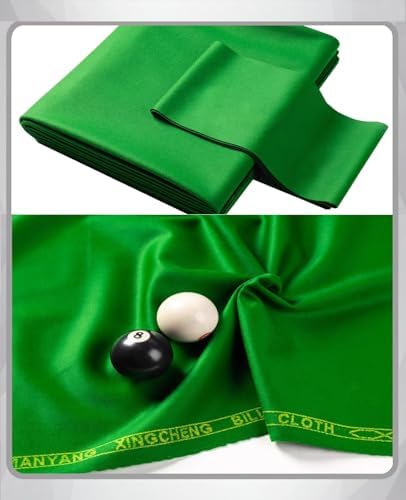 Billiard Cloth Pool Table Felt with Pre-Cut Strips for Fast Gameplay in Home, Bars, and Sports Venues