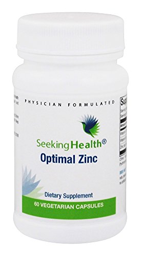 Optimal Zinc | with Vitamin C and Vitamin B6 | 60 Easy-to-Swallow Vegetarian Capsules | Seeking Health Optimal Zinc | with Vitamin C and Vitamin B6 | 60 Easy-to-Swallow Vegetarian Capsules | Seeking Health