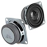 DWEII 2PCS 2' 8Ohm 3W Full Range Audio Speaker Stereo Woofer Loudspeaker DIY Speaker Kit Complicable with Arduino