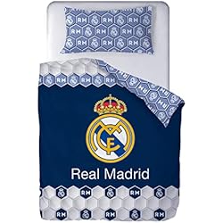Funda Nordica Para Cama 105 Funda Nórdica Real Madrid 2021 2 Piezas. Escudo Centrado. (Cama 105)