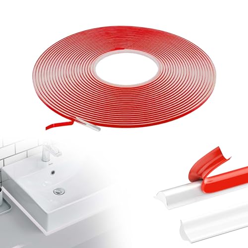 10 M 9x12mm Flexible Zierleisten Selbstklebend: Weiße Wandleiste Fliesenkantenleiste Paneelleiste Abschlussleiste für Wandkanten Fliesenkanten Boden Fenster Wandbordüre Schrank