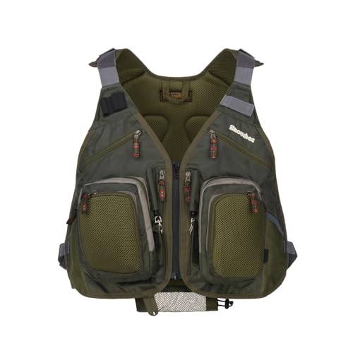 Snowbee Men'S Fly Vest, 2-Tone Sage Green, One Size Uk