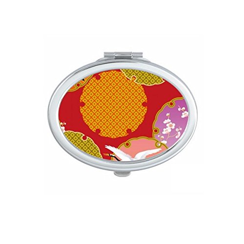 Miroir compact ukiyo-e portable pour corriger le maquillage facilement n'importe où