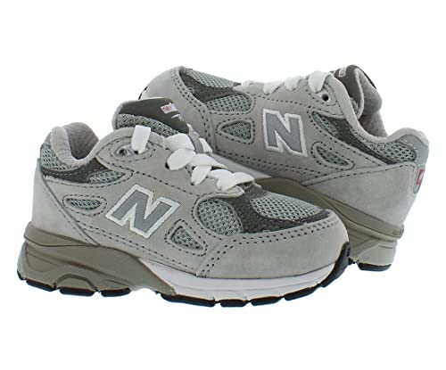 Image of New Balance 990 v3 Infant /Toddler Shoes Size 8, Color: Grey /Grey /Cement Grey