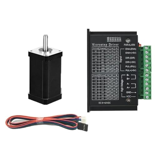 Nema17 42mm Schrittmotor 23-60mm Länge 0,1-7Nm 2PH 5mm Ausgangswelle for 3D Drucker CNC Graveur Maschine Werkzeuge Für CNC-DIY 3D(Motor+Driver,0.7Nm) Nema17 42mm Schrittmotor 23-60mm Länge 0,1-7Nm 2PH 5mm Ausgangswelle for 3D Drucker CNC Graveur Maschine Werkzeuge Für CNC-DIY 3D(Motor+Driver,0.7Nm)