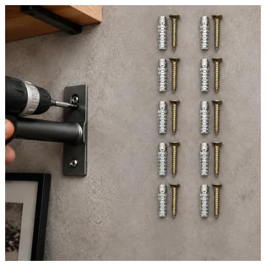 10Sets M8 Metal Wall Anchors with M5 Screws, Heavy‑Duty Expansion Bolt Kits for Concrete Drywall Brick