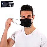 mascarillas desechables negras 👍🏻 [ENVASE] higiénico dentro de una bolsita sellada.