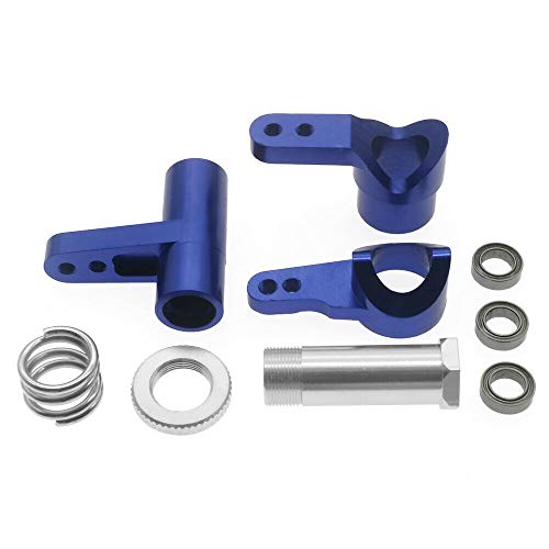 RCAWD Servo Saver Set 10147 Aluminiumlegierung für Rc Hobby Modellauto 1-10 VRX Oktan Vetta Karoo FTX Outlaw Verbesserte Hop-Up Teile 1 Stücke(Dunkelblau)