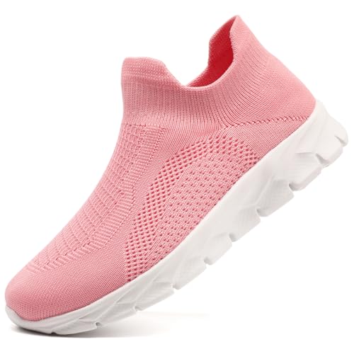Image of Womens Shoes Running Walking Sneakers Slip On Sport Outdoor Casual Tennis Workout AthleticGym Shoes Lightweight Comfortable Fashion Fitness Shoes