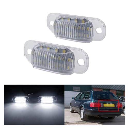 Luz Placa Matrícula con acabado premium resistente para coche Cabriolet 2X 2
