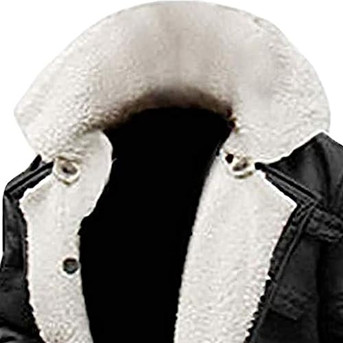 Chaqueta de cuero sintético para hombre, negra, talla XL miniatura 4