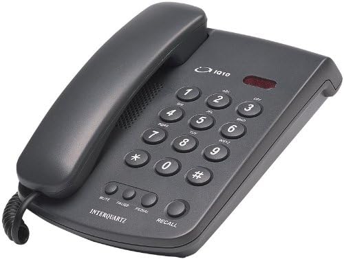 Interquartz9310B7 Corded Office Phone - Black