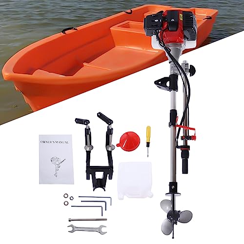2 Takt 2,3 PS Außenborder Motor Benzin Schlauchboot Außenbordmotor Bootsmotor,für Schlauchbooten, Gummibooten oder Fischerbooten