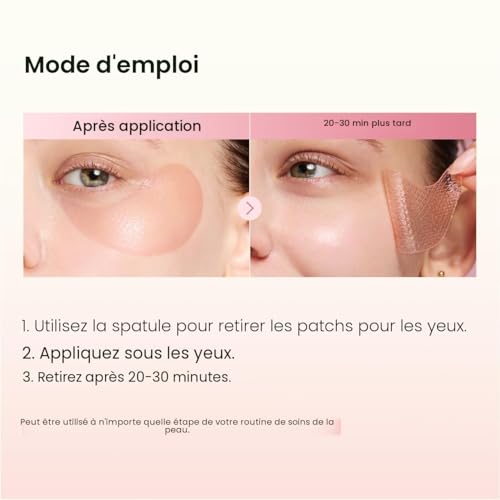 Patch hydrogel yeux collagène pour lisser les rides du sourire à la maison - 7