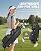 Findway Small Golf Bag Lightweight Pitch and Putt Golf Bag with Stand, 3 Way Golf Stand Bag for Extra Storage in a Smaller Size,Adjustable Straps, Golf Gifts for Men and Women