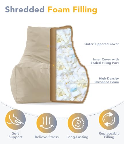 TopNaps Shredded Foam Patio Lounger