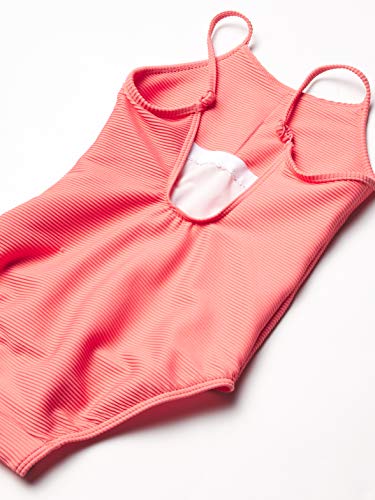 Seafolly Girls' High Neck Tank One Piece Swimsuit, Summer Essentials Pink Punch, 8 #TOP1
