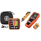 Klein Tools TI250 Rechargeable Thermal Imaging Camera, Camera Displays Over 10,000 Pixels & 80023P Tool Set, Home Inspector Tool Kit with Digital Moisture Meter